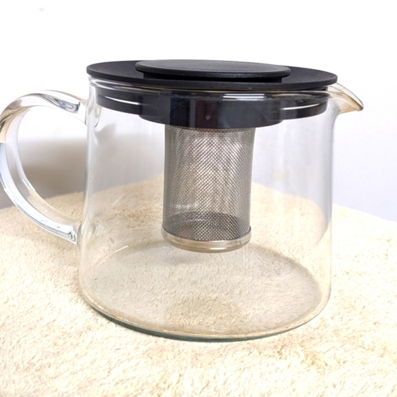 NWOB - Riklig Glass Tea Pot with Tea Infuser/ Strainer - 16oz - Picture 7 of 12